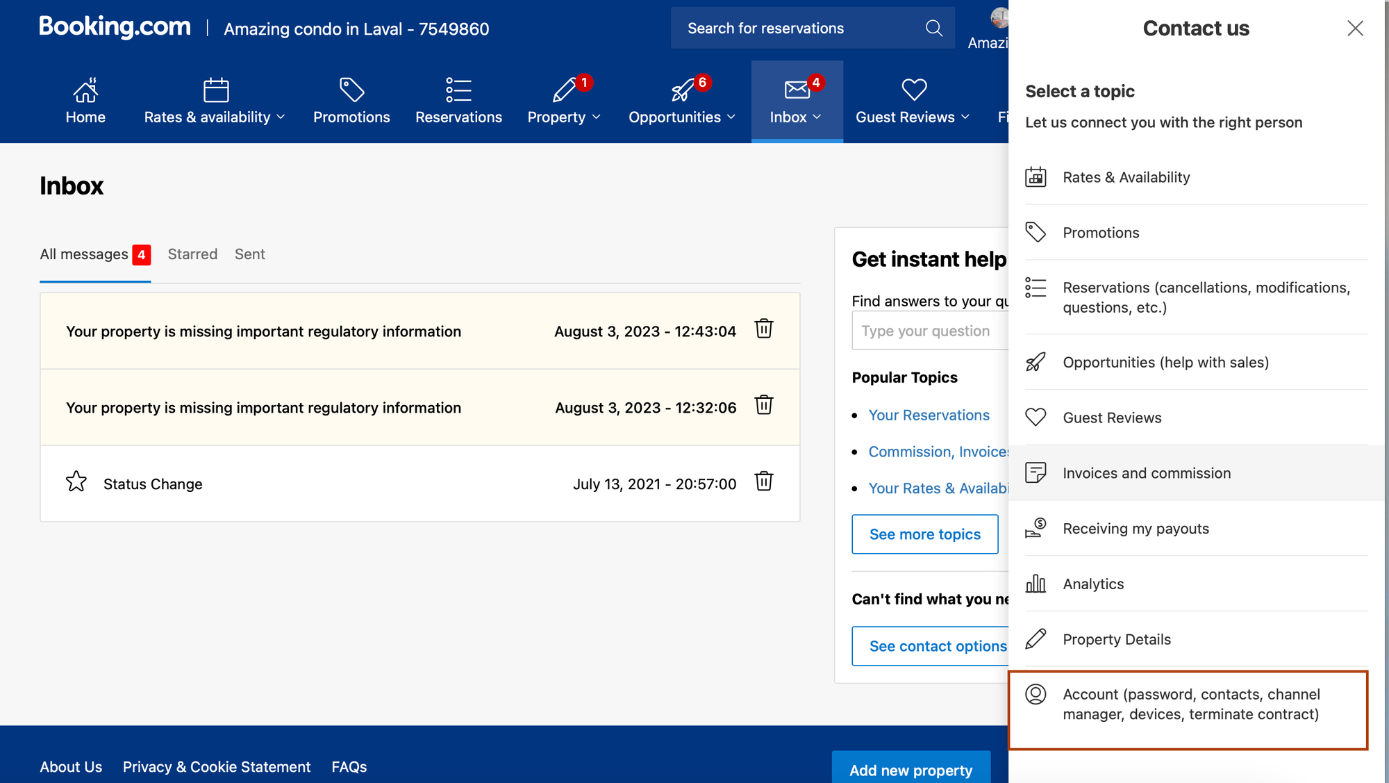 كيفية حذف قائمة Booking.com الخاصة بك | مدونة كلينستر.كوم